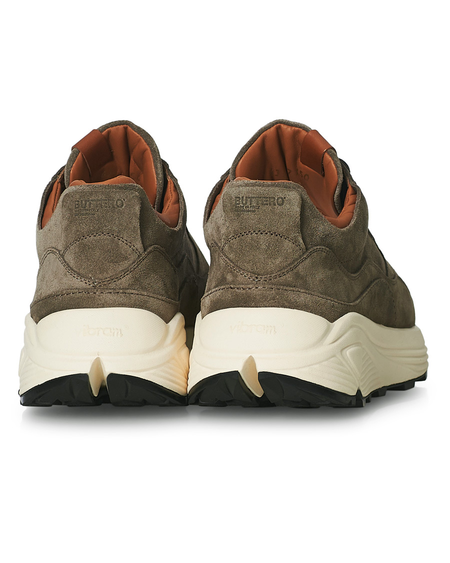 Hombres | Buttero Vinci Suede Running Sneaker Taupe | Buttero | Vinci Suede Running Sneaker Taupe