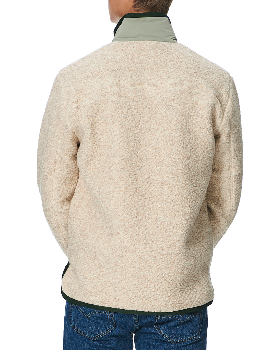 Hombres | Jerséis y prendas de punto | Orlebar Brown | Baird Fleece Full Zip Dune/Artichoke
