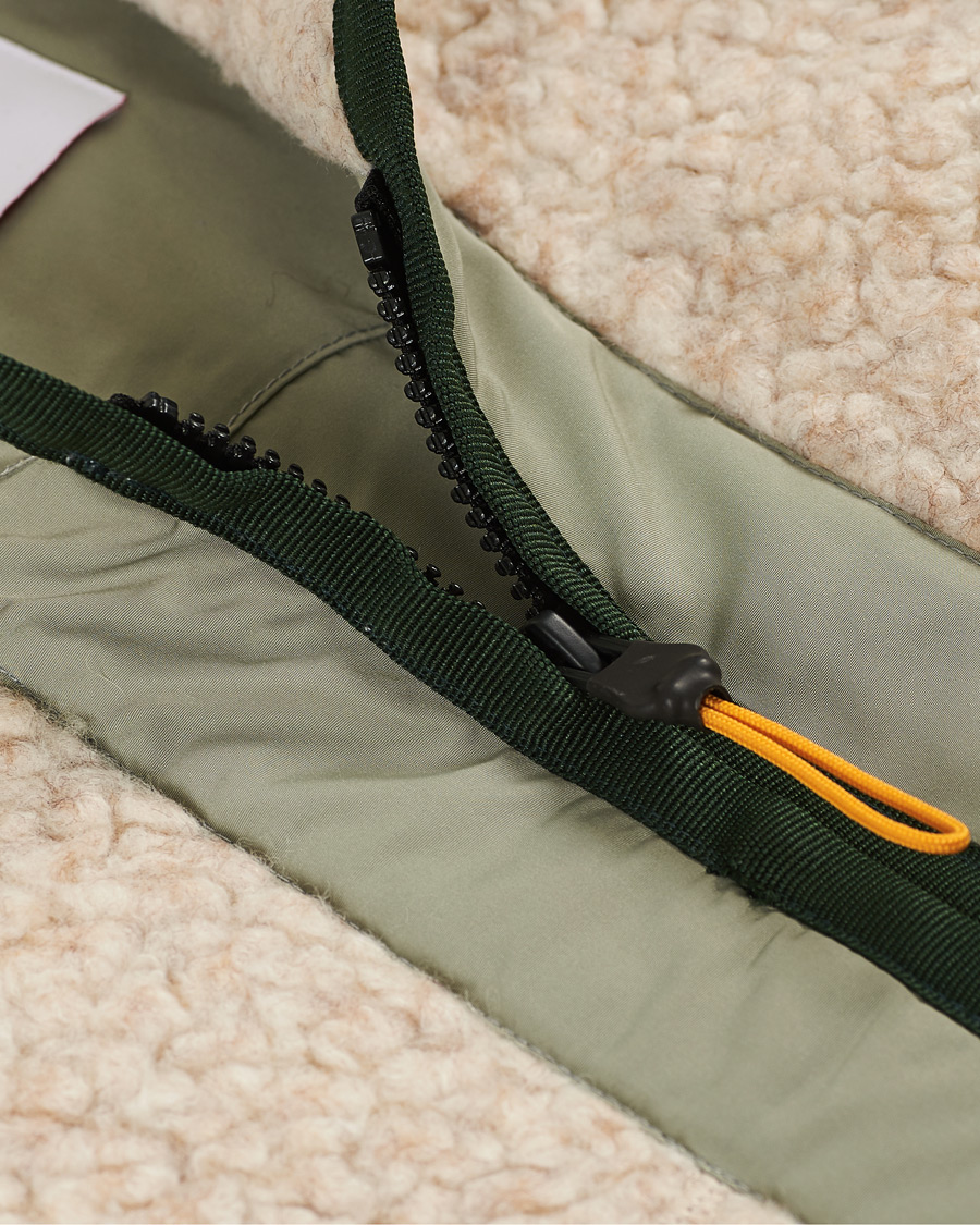 Hombres | Jerséis y prendas de punto | Orlebar Brown | Baird Fleece Full Zip Dune/Artichoke