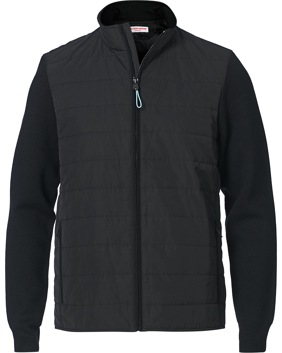 Hombres | Jerséis y prendas de punto | Orlebar Brown | Terrence Hybrid Full Zip Black