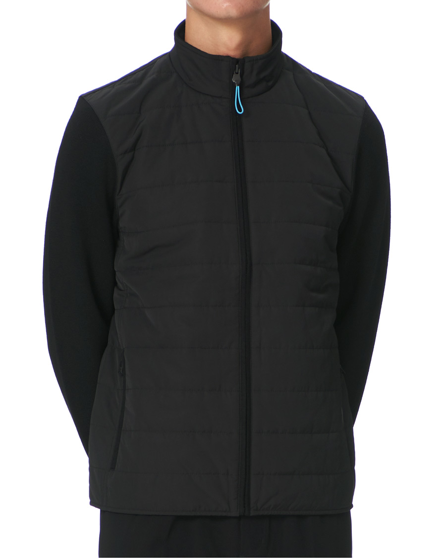 Hombres | Jerséis y prendas de punto | Orlebar Brown | Terrence Hybrid Full Zip Black