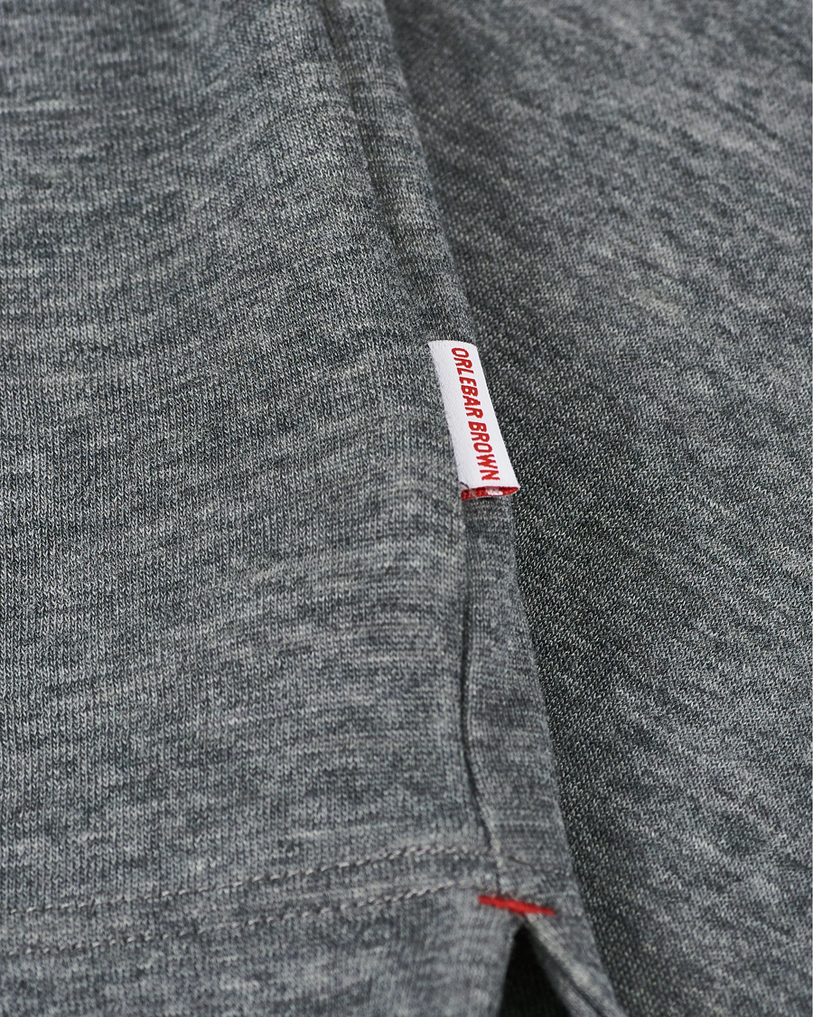 Hombres | Jerséis y prendas de punto | Orlebar Brown | Neilson Double Face Merino Half Zip Storm Grey