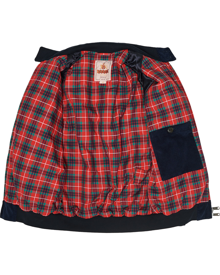 Hombres | Abrigos y chaquetas | Baracuta | G9 Padded Corduroy Harrington Jacket Navy