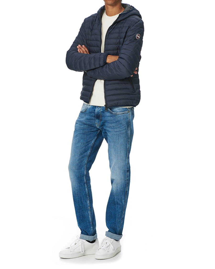 Hombres | Abrigos y chaquetas | Colmar | Repunk Lightweight Down Hooded Jacket Navy