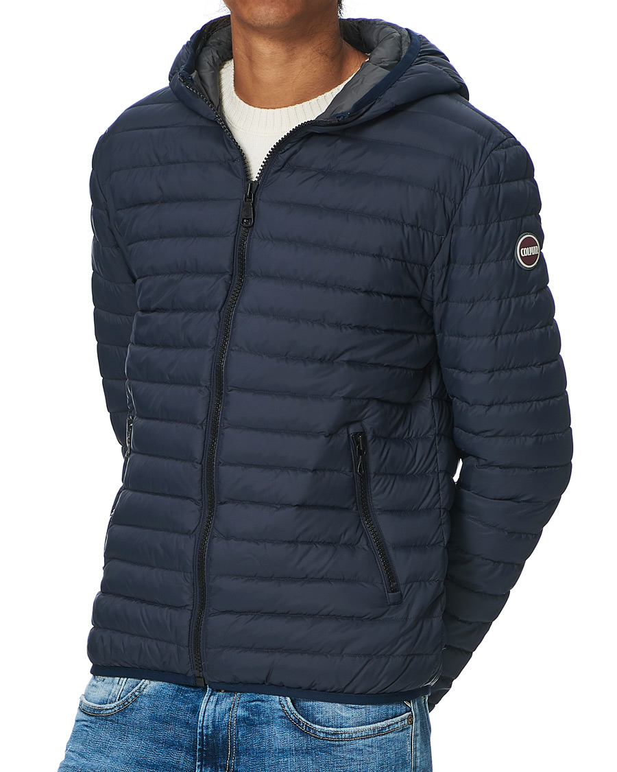 Hombres | Abrigos y chaquetas | Colmar | Repunk Lightweight Down Hooded Jacket Navy