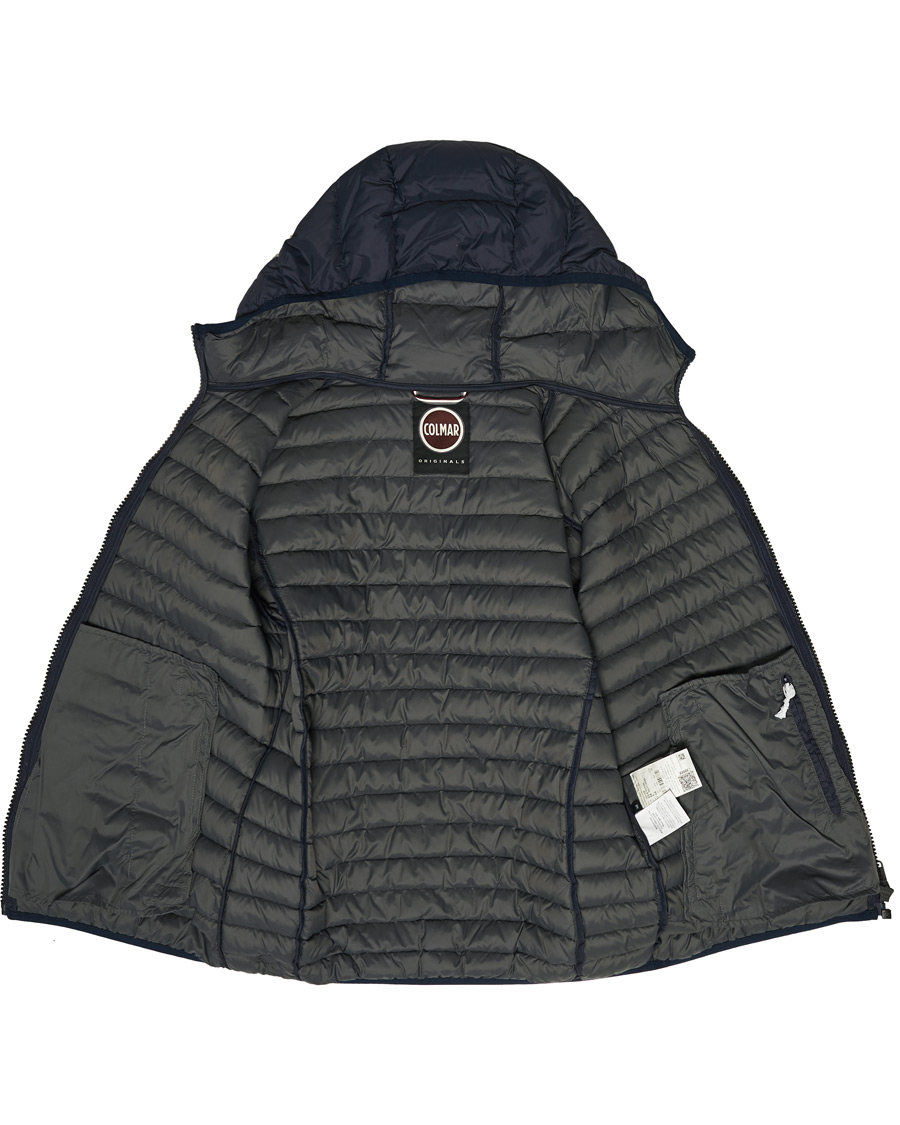 Hombres | Abrigos y chaquetas | Colmar | Repunk Lightweight Down Hooded Jacket Navy