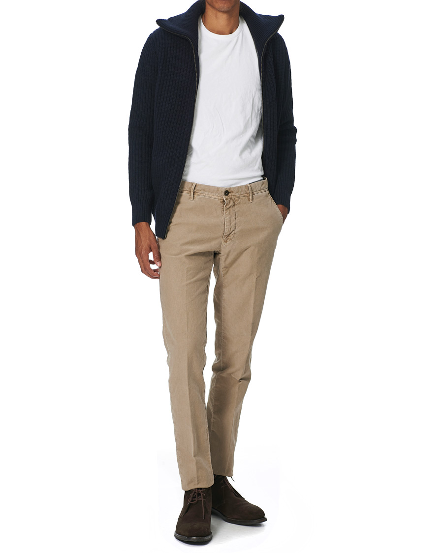Hombres | Jerséis y prendas de punto | Armor-lux | Ribbed Zip Sweater Navy