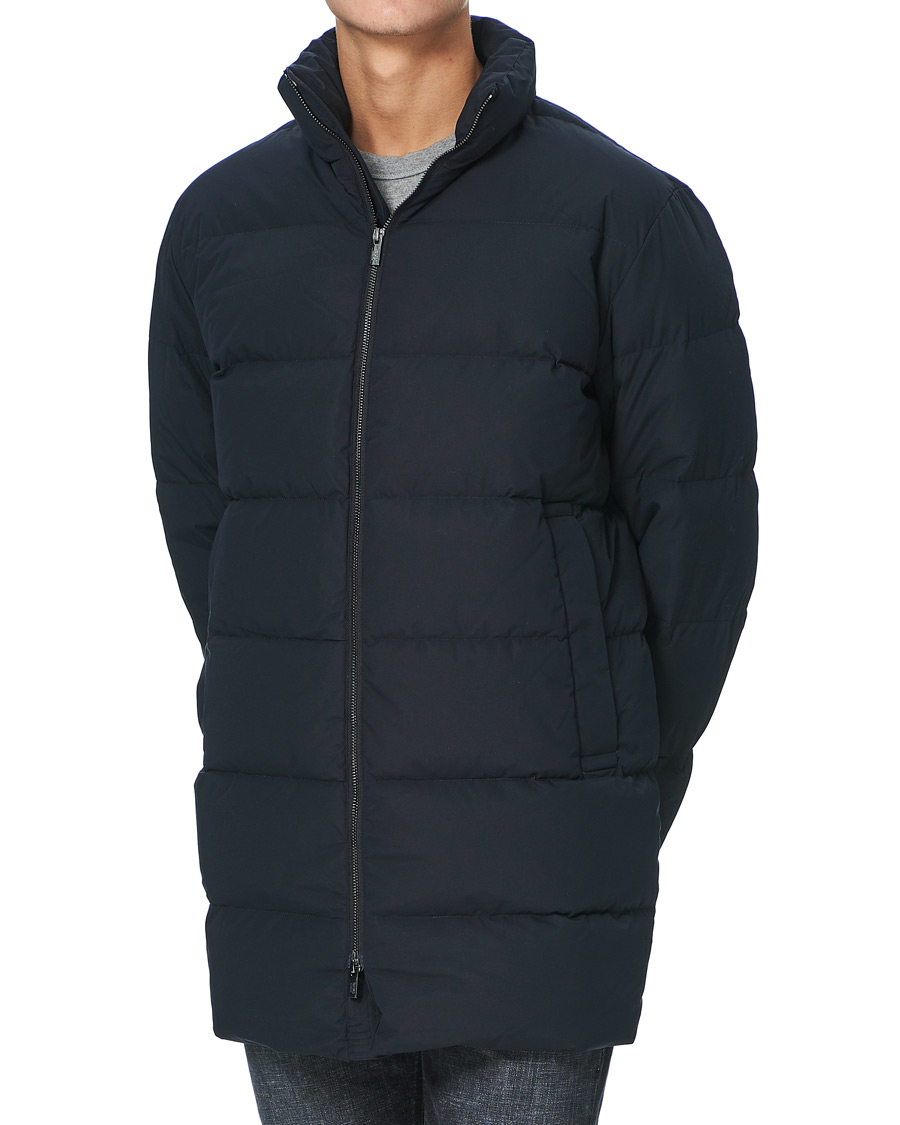 Hombres | Abrigos y chaquetas | Emporio Armani | Comfort Stretch Down Parka Navy