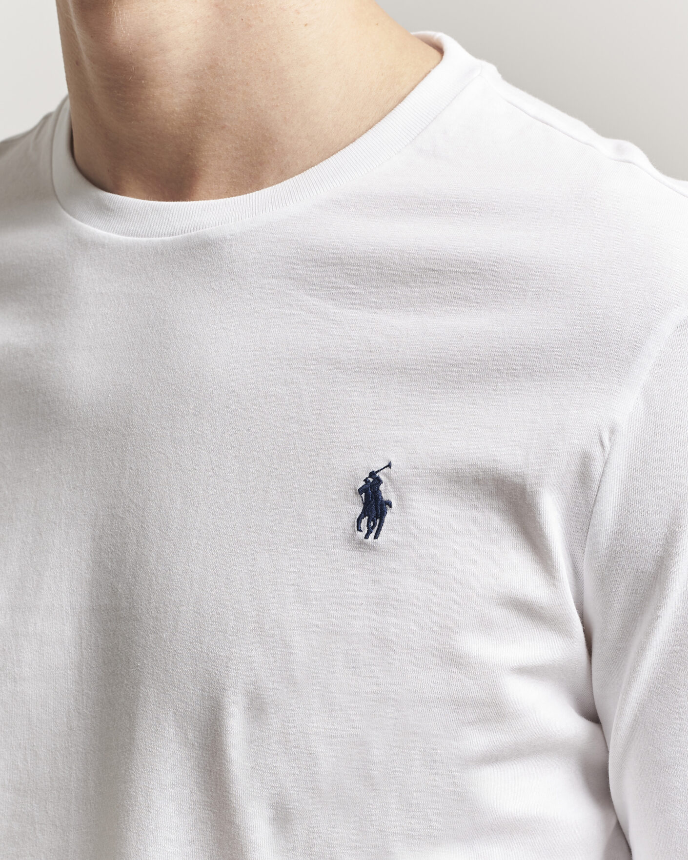Hombres | Camisetas | Polo Ralph Lauren | Custom Slim Fit Long Sleeve Tee White