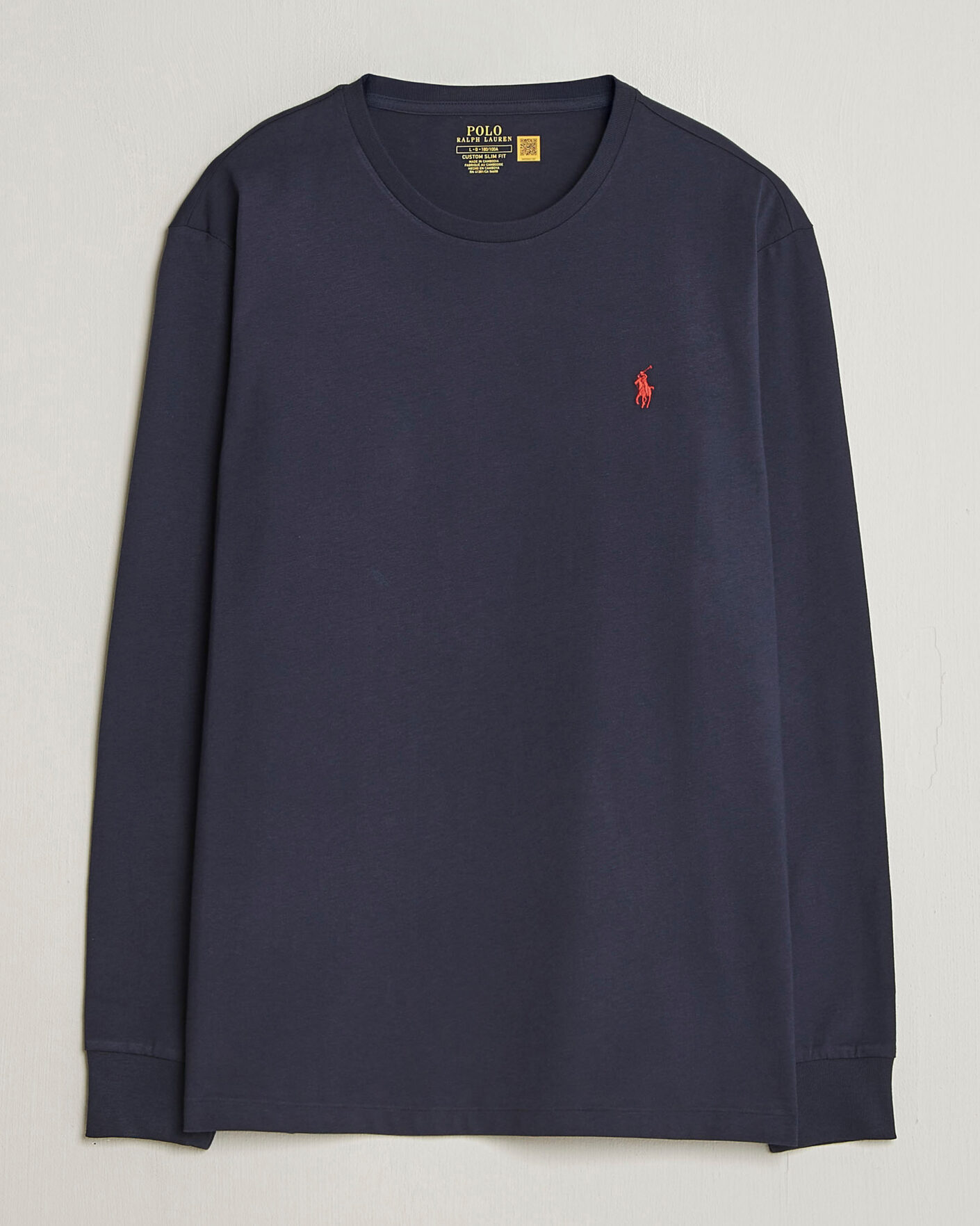 Hombres | Camisetas | Polo Ralph Lauren | Custom Slim Fit Long Sleeve Tee Ink