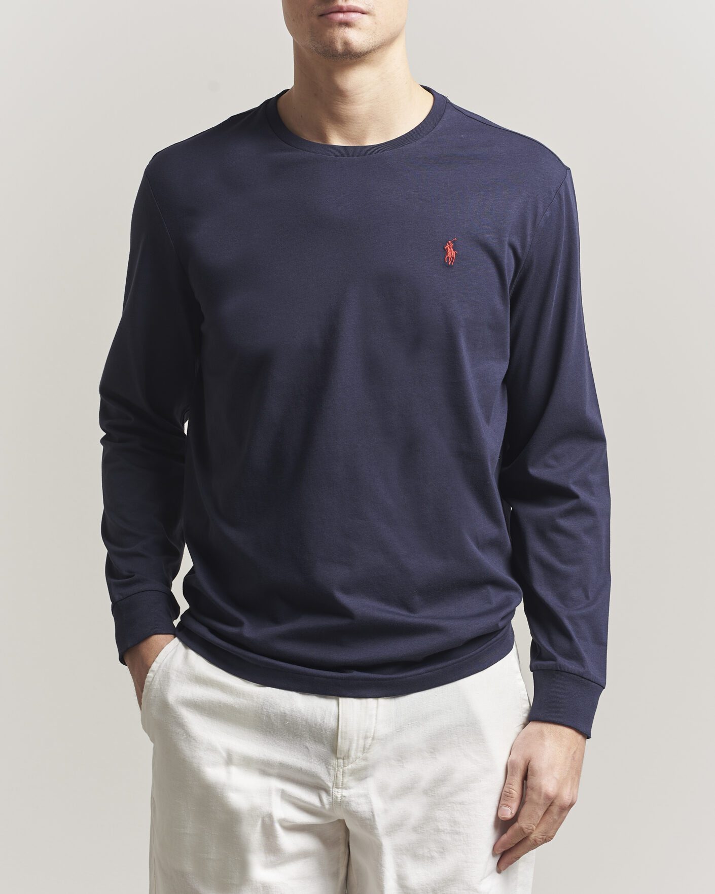 Hombres | Camisetas | Polo Ralph Lauren | Custom Slim Fit Long Sleeve Tee Ink