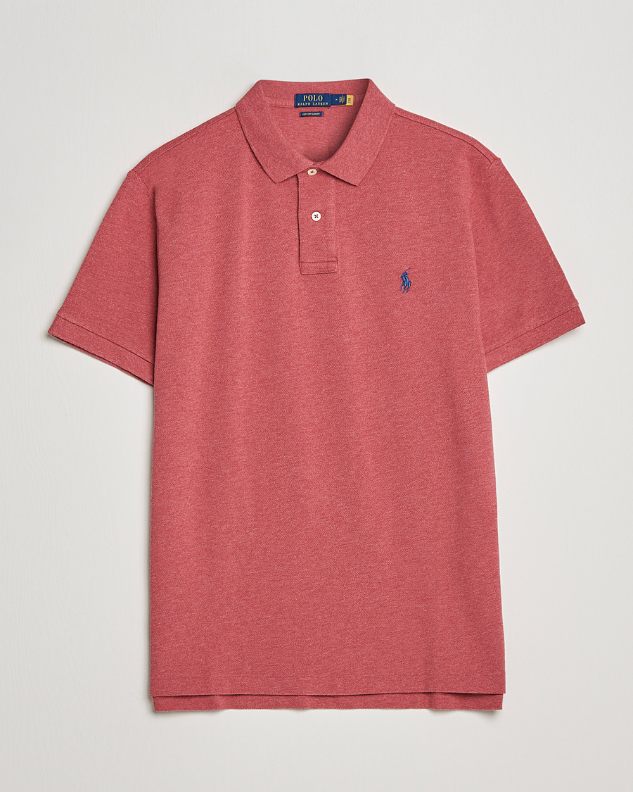 Hombres | Polos | Polo Ralph Lauren | Custom Slim Fit Polo Venetian Red Heather
