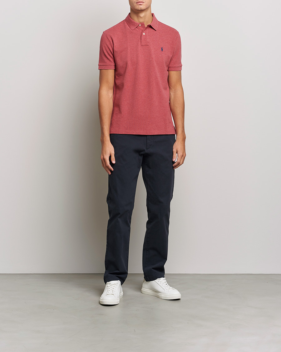 Hombres | Polos | Polo Ralph Lauren | Custom Slim Fit Polo Venetian Red Heather