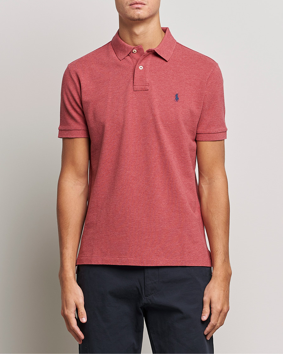 Hombres | Polos | Polo Ralph Lauren | Custom Slim Fit Polo Venetian Red Heather