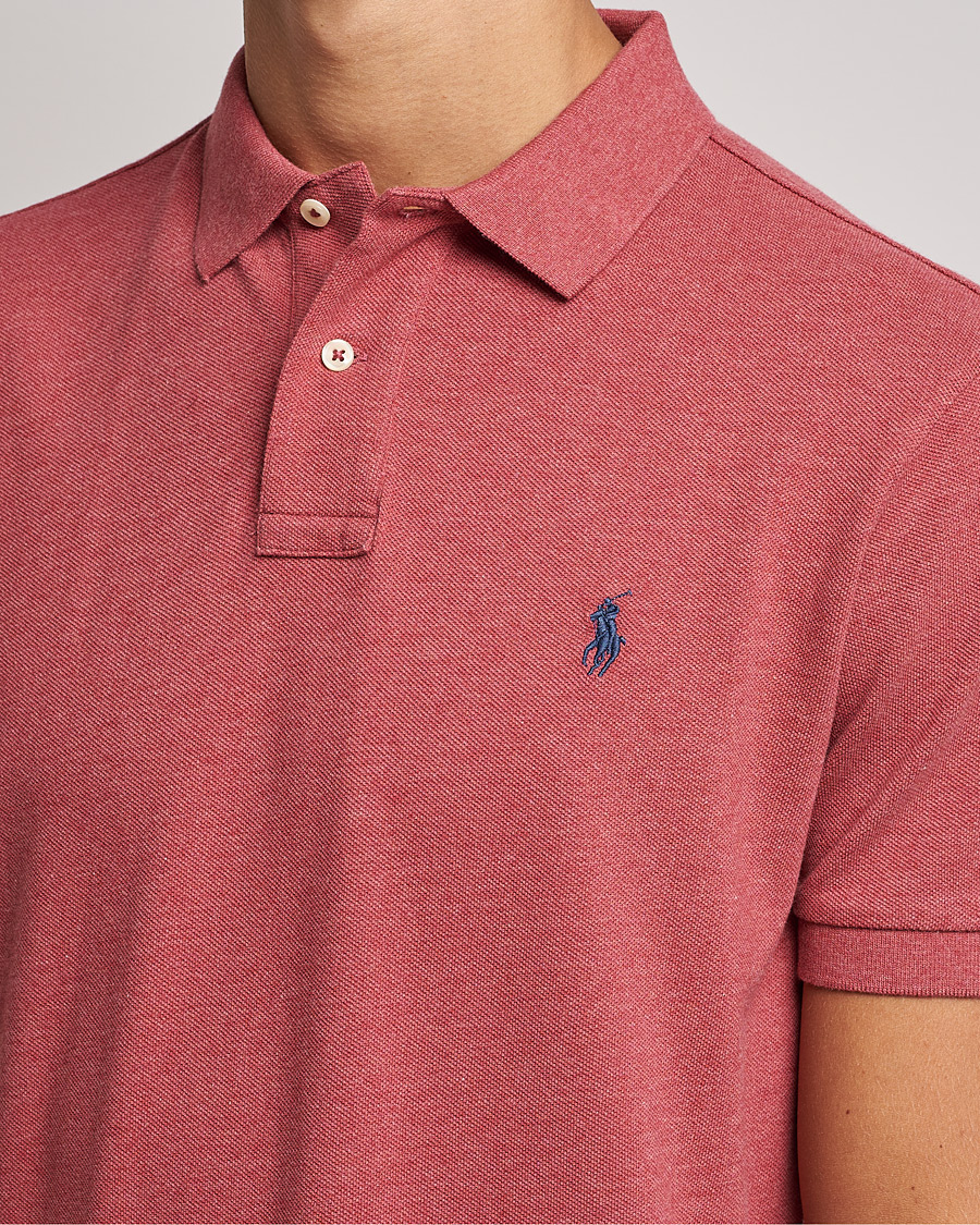 Hombres | Polos | Polo Ralph Lauren | Custom Slim Fit Polo Venetian Red Heather