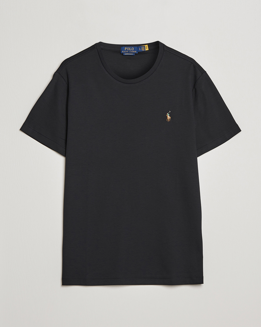 Hombres | Camisetas | Polo Ralph Lauren | Luxury Pima Cotton Crew Neck T-Shirt Black