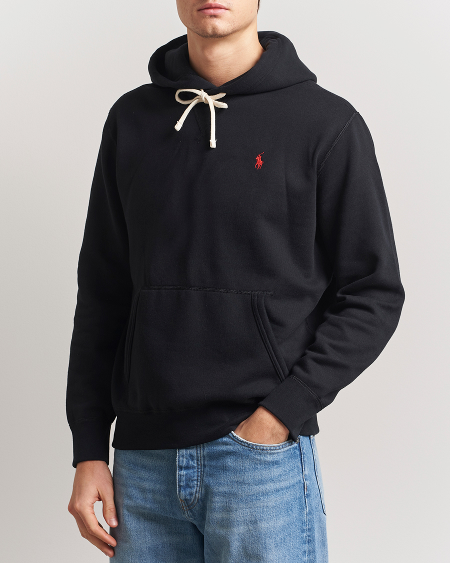 Hombres | Jerséis y prendas de punto | Polo Ralph Lauren | RL Fleece Hoodie Polo Black