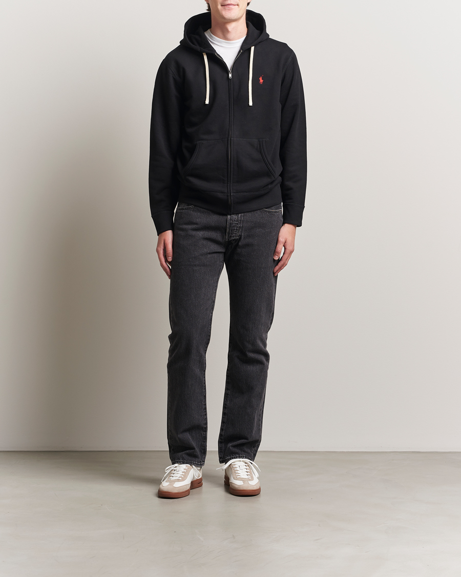 Hombres | Jerséis y prendas de punto | Polo Ralph Lauren | Fleece Full Zip Hoodie Polo Black