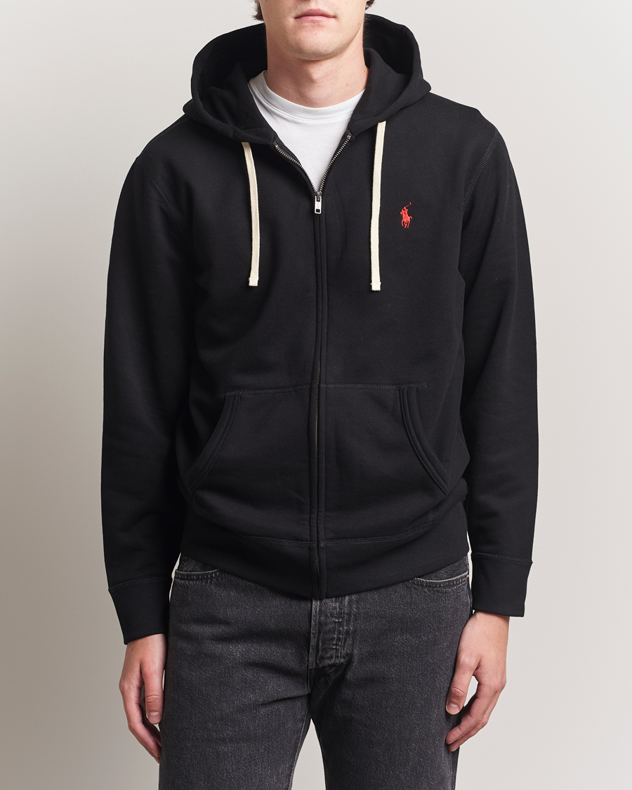 Hombres | Jerséis y prendas de punto | Polo Ralph Lauren | Fleece Full Zip Hoodie Polo Black