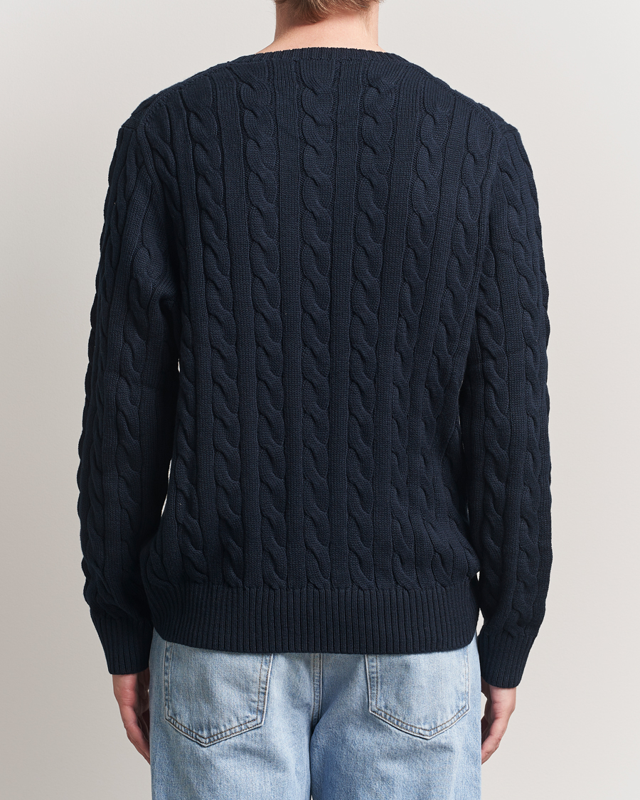 Hombres | Jerséis y prendas de punto | Polo Ralph Lauren | Cotton Cable Pullover Hunter Navy