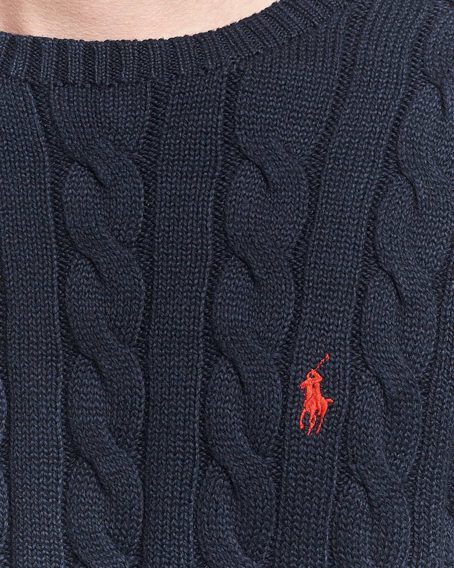 Hombres | Jerséis y prendas de punto | Polo Ralph Lauren | Cotton Cable Pullover Hunter Navy
