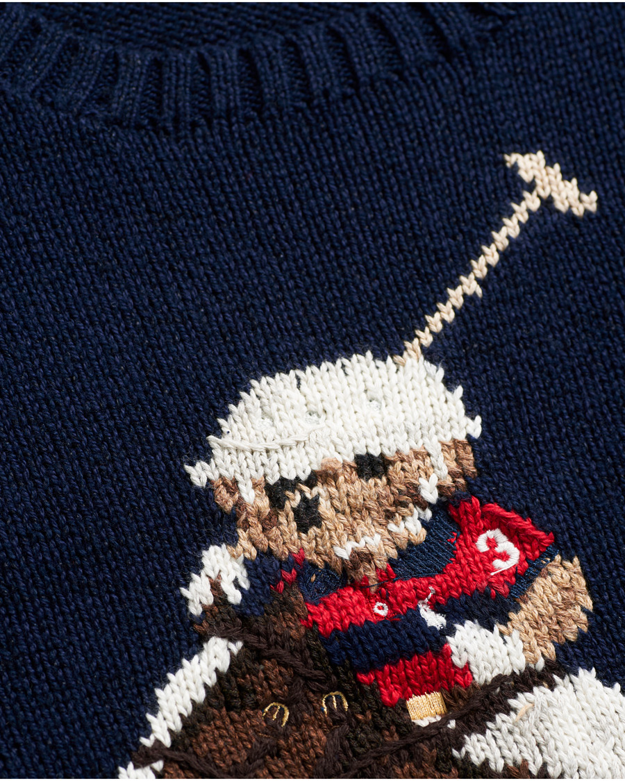 Hombres | Jerséis y prendas de punto | Polo Ralph Lauren | Polo Player Bear Knitted Sweater Navy