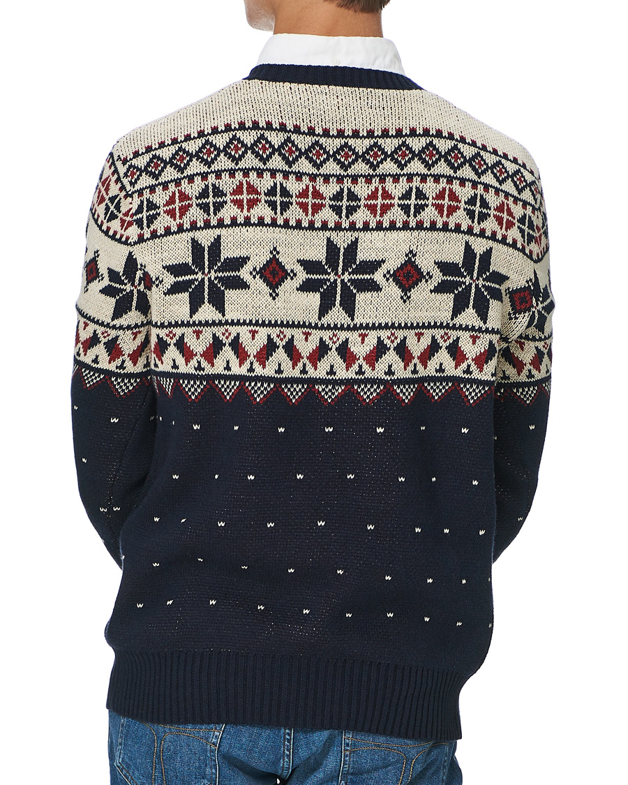 Hombres | Jerséis y prendas de punto | Polo Ralph Lauren | Wool Snowflake Knitted Sweater Navy