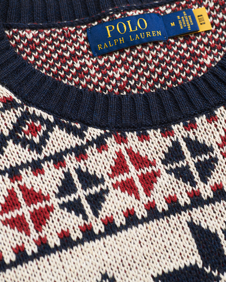 Hombres | Jerséis y prendas de punto | Polo Ralph Lauren | Wool Snowflake Knitted Sweater Navy
