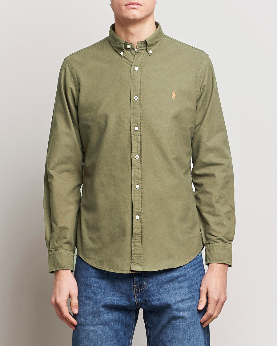 Hombres | Camisas oxford | Polo Ralph Lauren | Slim Fit Garment Dyed Oxford Defender Green