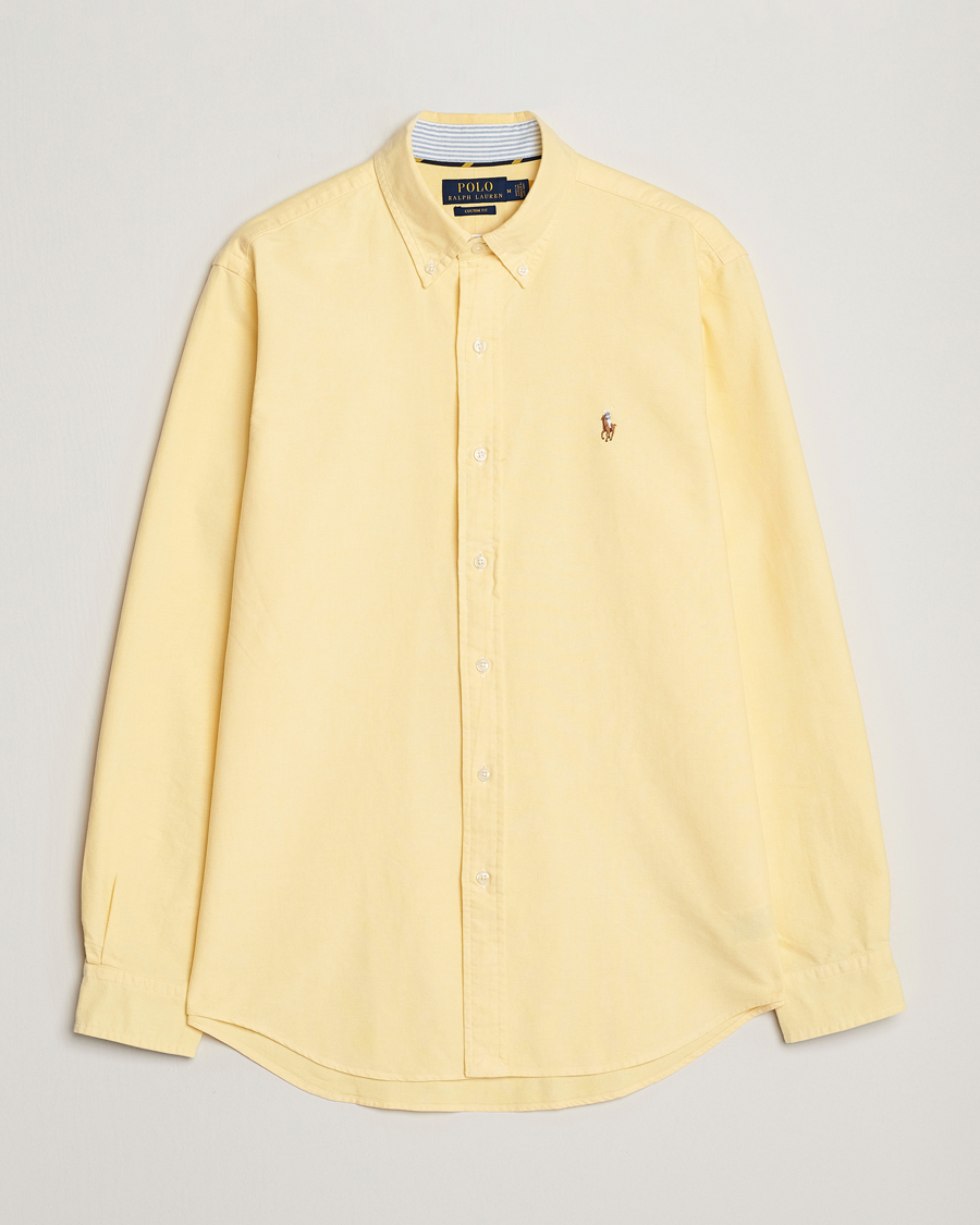 Hombres | Camisas | Polo Ralph Lauren | Custom Fit Oxford Button Down Shirt Yellow