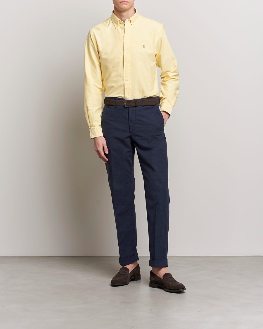 Hombres | Camisas | Polo Ralph Lauren | Custom Fit Oxford Button Down Shirt Yellow