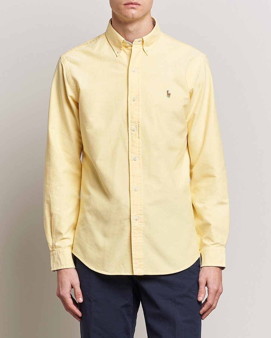 Hombres | Camisas | Polo Ralph Lauren | Custom Fit Oxford Button Down Shirt Yellow