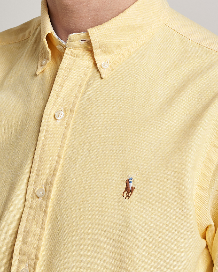 Hombres | Camisas | Polo Ralph Lauren | Custom Fit Oxford Button Down Shirt Yellow