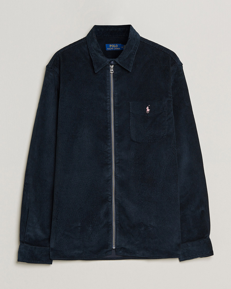 Hombres | Camisas | Polo Ralph Lauren | Corduroy Full Zip Overshirt Navy
