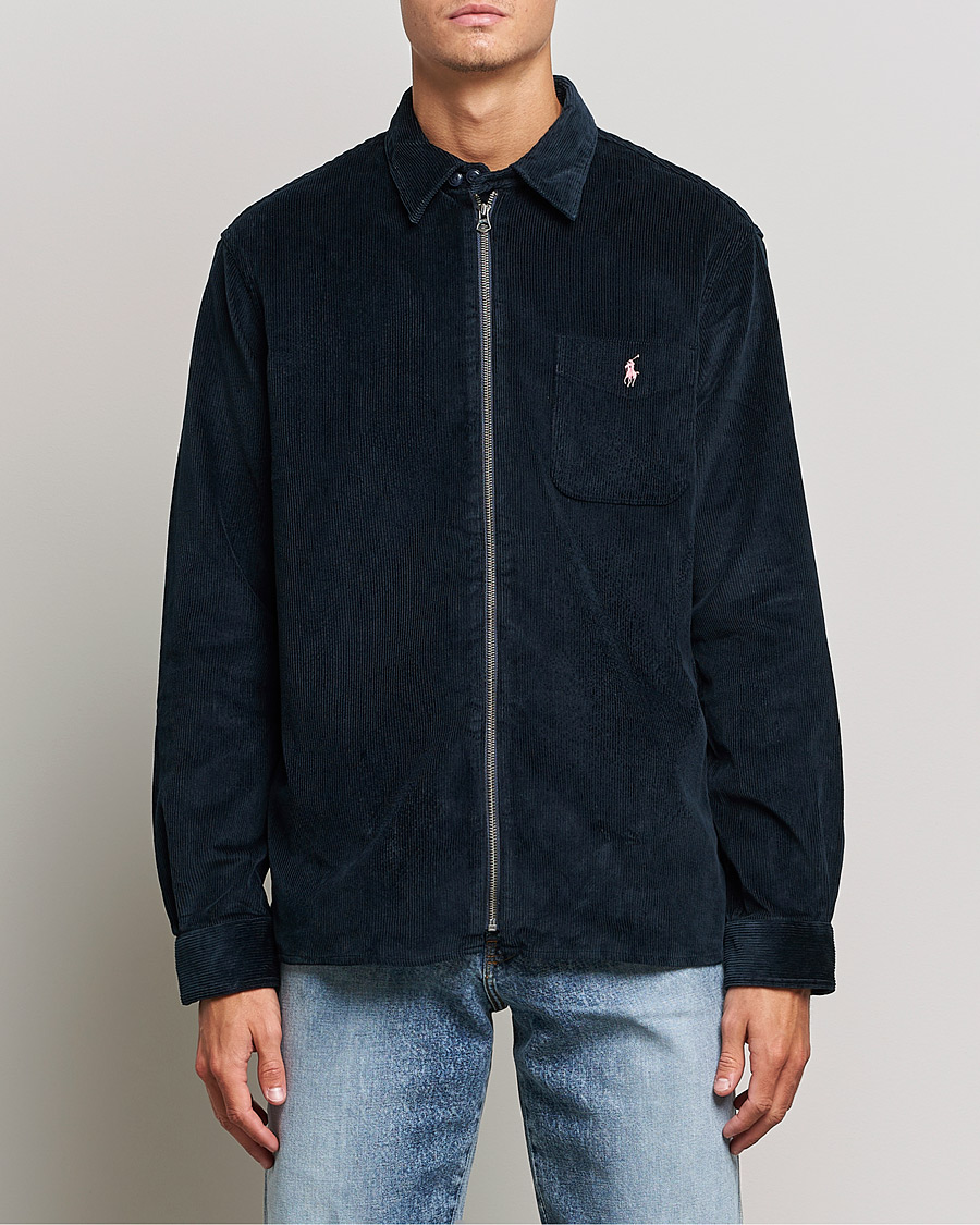 Hombres | Camisas | Polo Ralph Lauren | Corduroy Full Zip Overshirt Navy