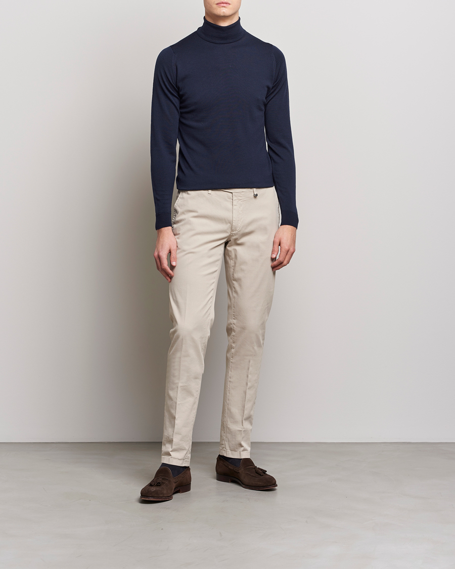 Hombres | Jerséis y prendas de punto | John Smedley | Cherwell Extra Fine Merino Rollneck Midnight