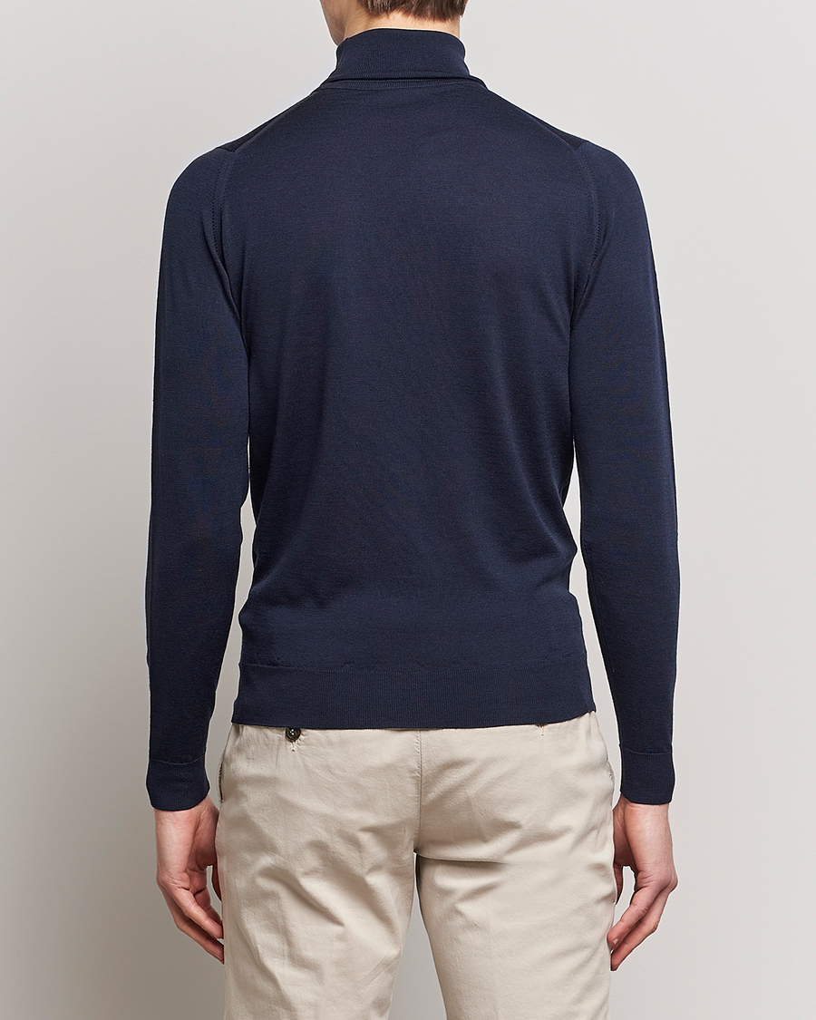 Hombres | Jerséis y prendas de punto | John Smedley | Cherwell Extra Fine Merino Rollneck Midnight