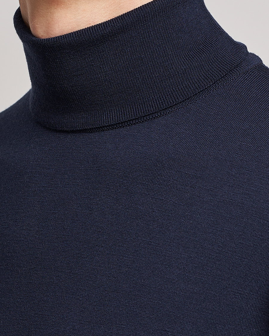 Hombres | Jerséis y prendas de punto | John Smedley | Cherwell Extra Fine Merino Rollneck Midnight