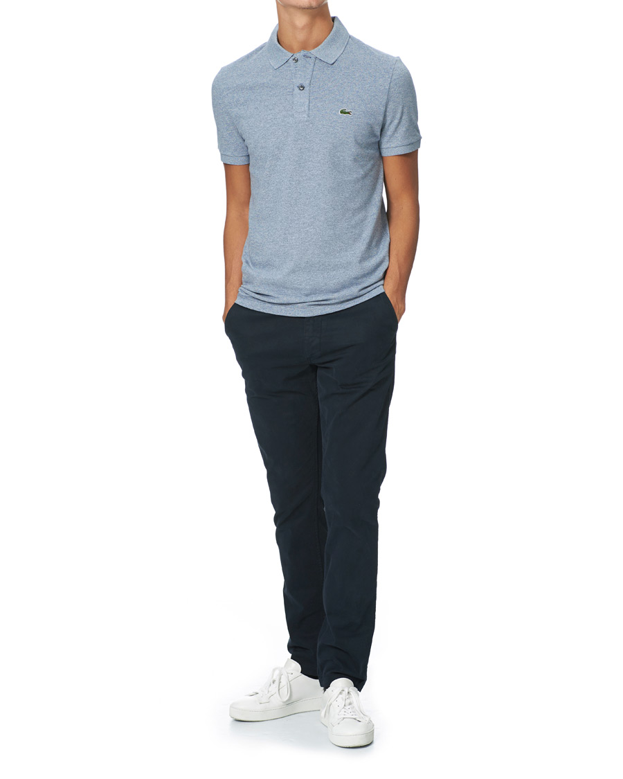 Hombres | Polos | Lacoste | Slim Fit Polo Piké Light Indigo Blue
