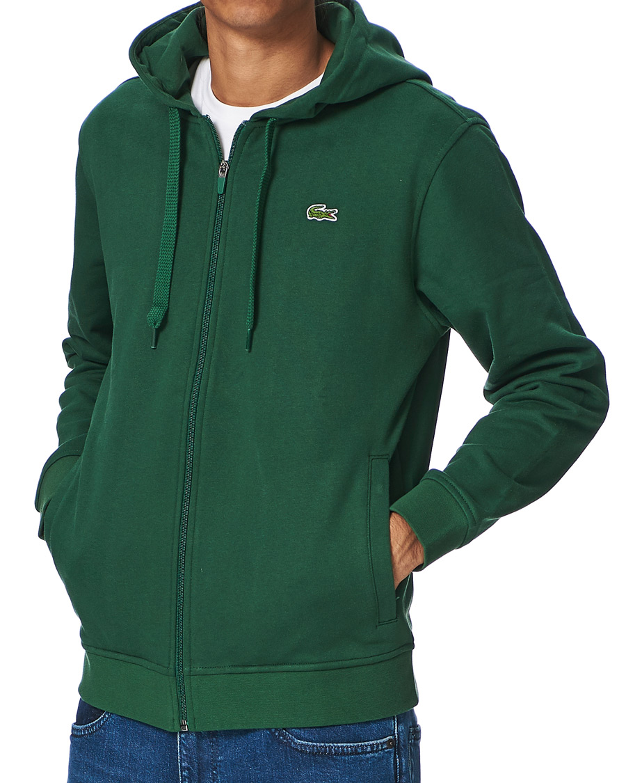 Hombres | Jerséis y prendas de punto | Lacoste | Full Zip Hood Vert Green