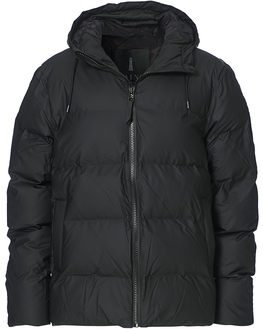 Hombres | Abrigos y chaquetas | RAINS | Waterproof Puffer Hooded Jacket Black