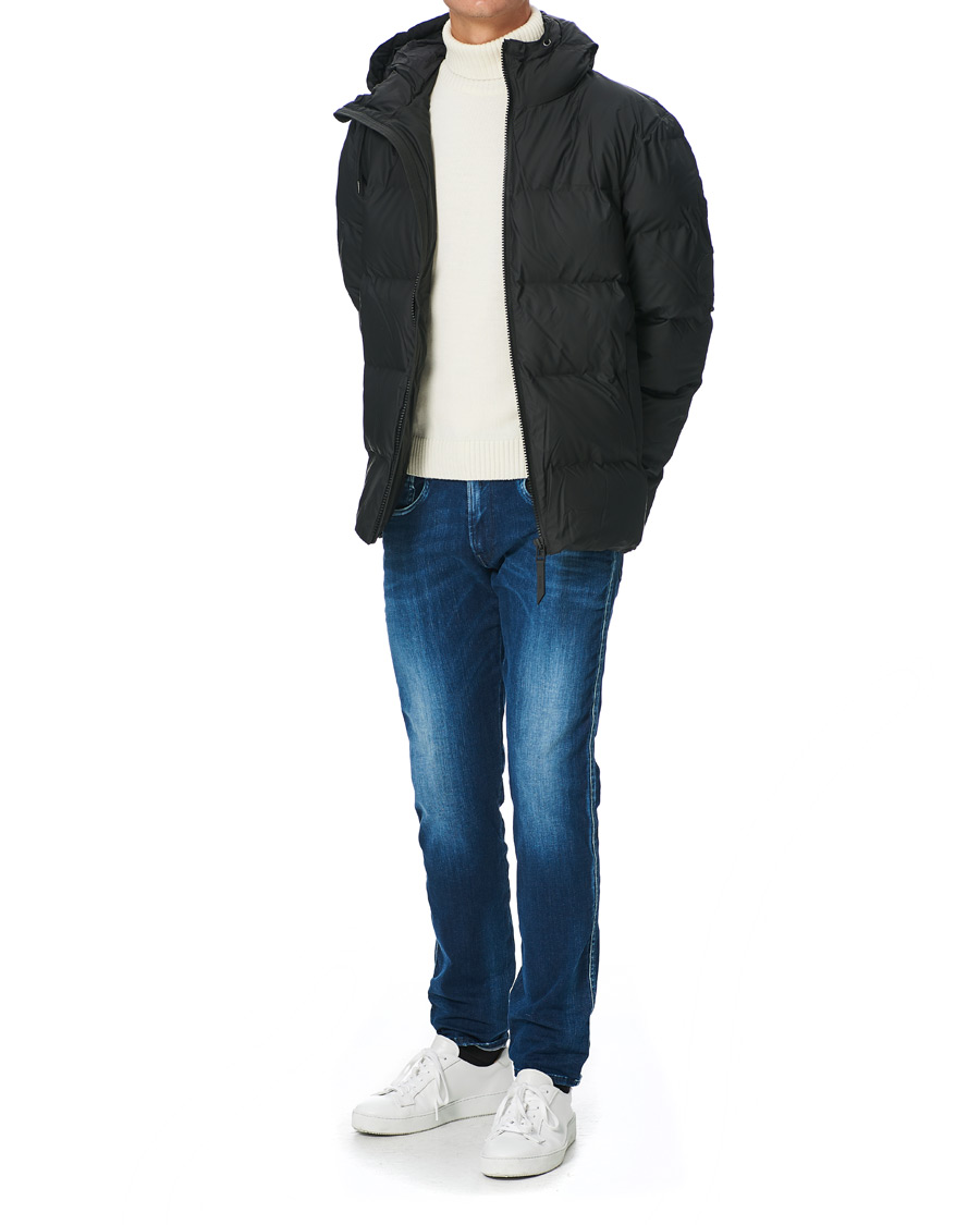 Hombres | Abrigos y chaquetas | RAINS | Waterproof Puffer Hooded Jacket Black