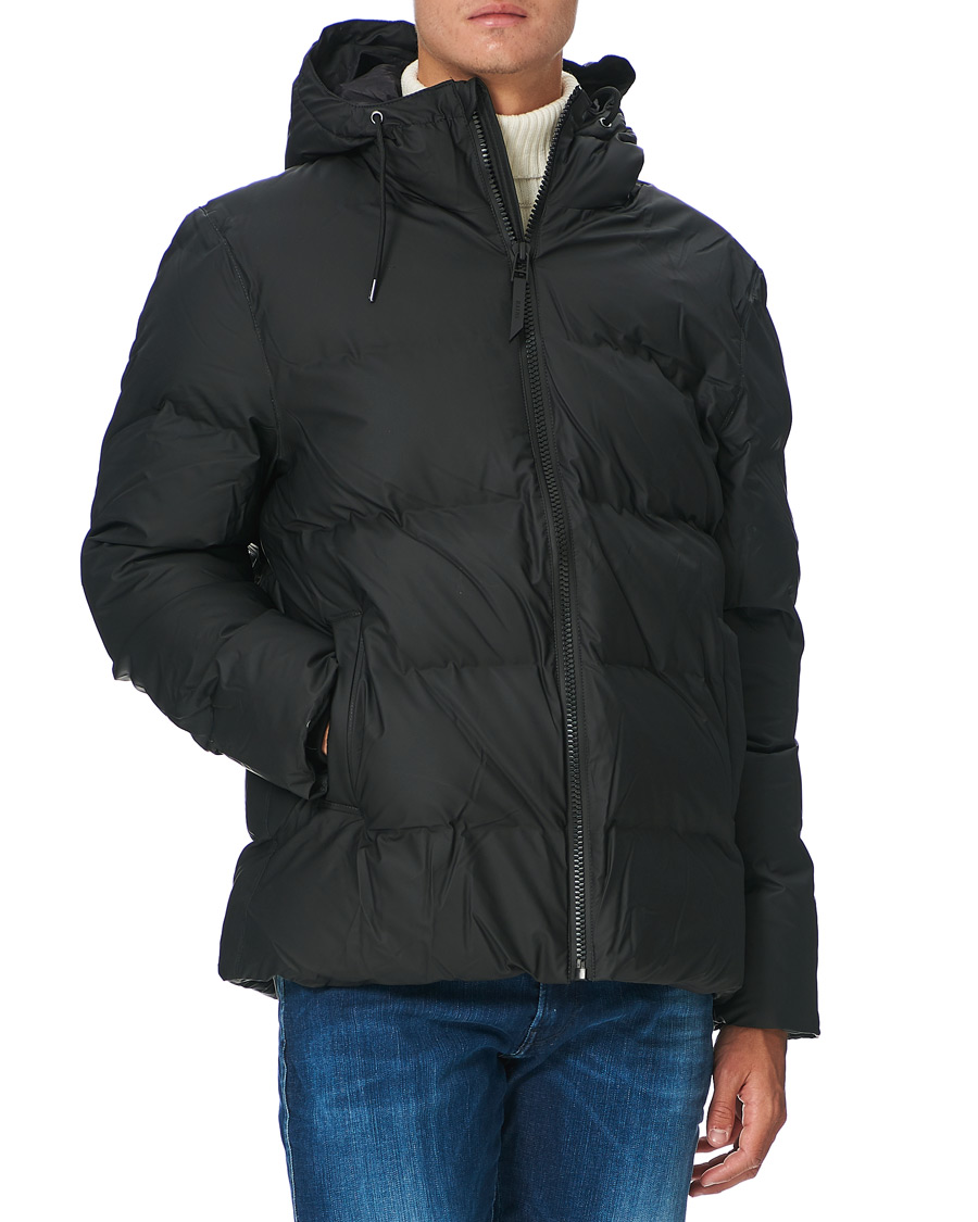 Hombres | Abrigos y chaquetas | RAINS | Waterproof Puffer Hooded Jacket Black