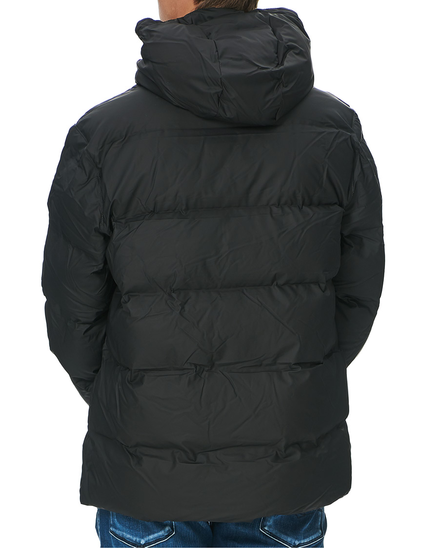 Hombres | Abrigos y chaquetas | RAINS | Waterproof Puffer Hooded Jacket Black