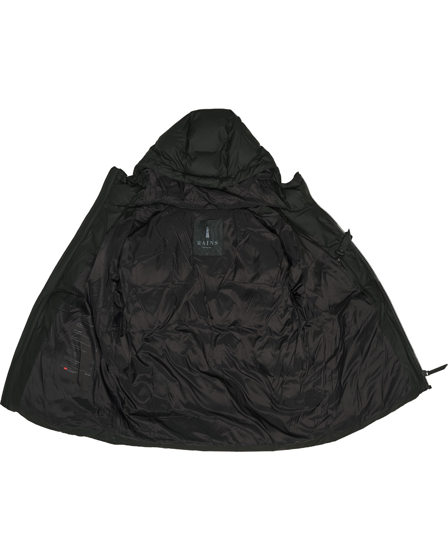 Hombres | Abrigos y chaquetas | RAINS | Waterproof Puffer Hooded Jacket Black