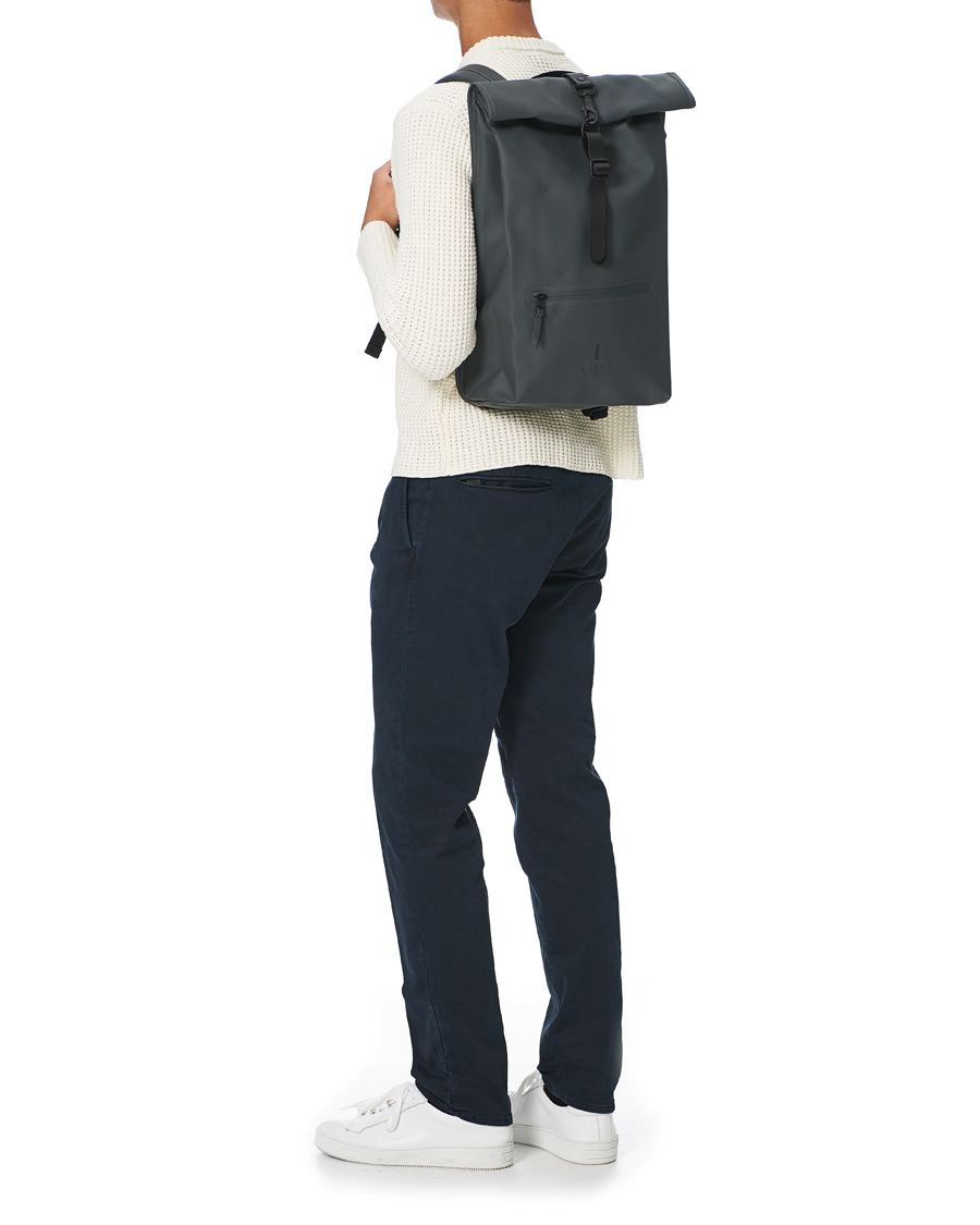 Hombres | RAINS Rolltop Rucksack Slate Grey | RAINS | Rolltop Rucksack Slate Grey