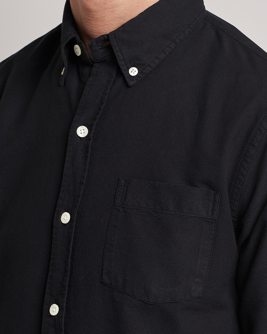 Hombres | Camisas | Colorful Standard | Classic Organic Oxford Button Down Shirt Deep Black
