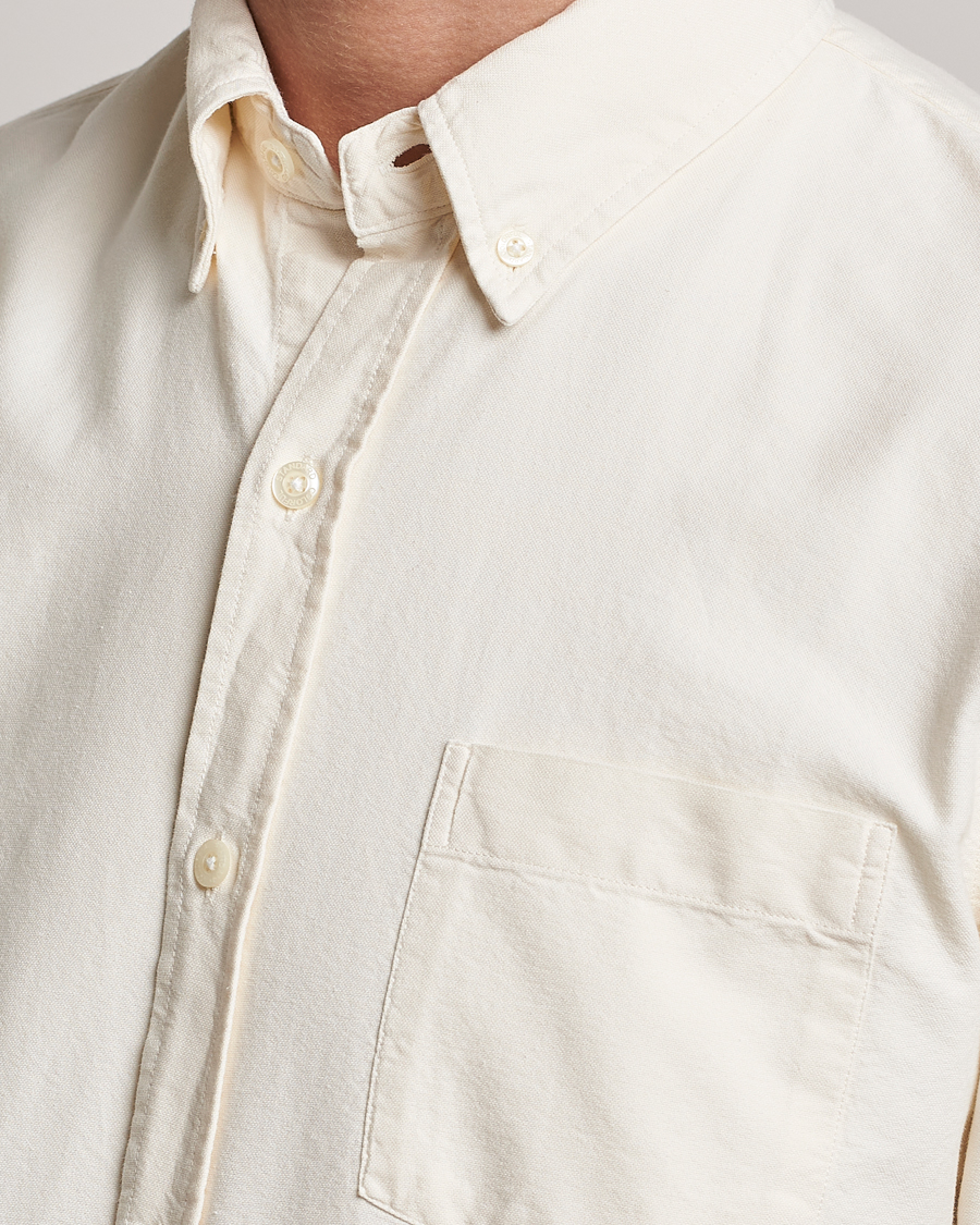 Hombres | Camisas | Colorful Standard | Classic Organic Oxford Button Down Shirt Ivory White