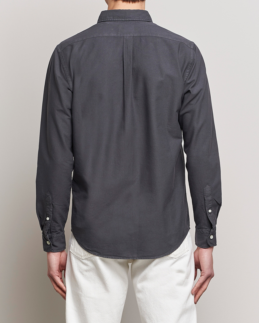 Hombres | Camisas | Colorful Standard | Classic Organic Oxford Button Down Shirt Lava Grey