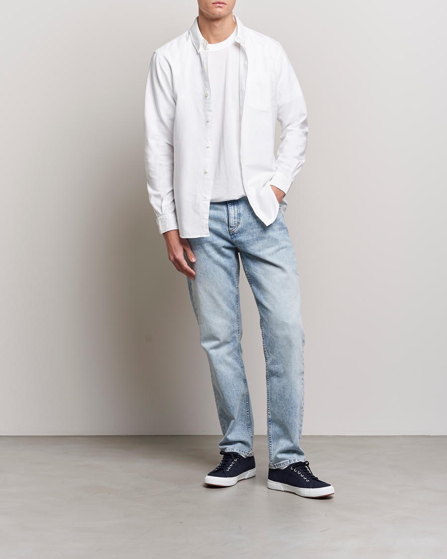 Hombres | Camisas | Colorful Standard | Classic Organic Oxford Button Down Shirt White